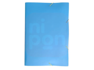 Pasta Aba Elástico 1/2 Oficio Full Color - Azul