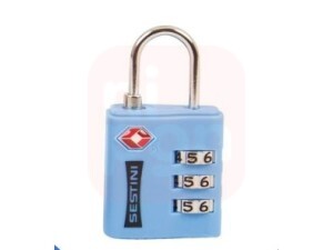 Cadeado Com Segredo TSA Lock Sestini Azul