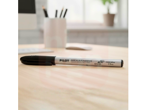 Caneta Marcador Permanente Pilot 2.0 Preta – Para CD/DVD e Superfícies Lisas