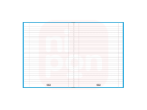 Caderno Brochura Azul Caligrafia Vertical – 96 Folhas